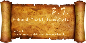Pokoráczki Tanázia névjegykártya